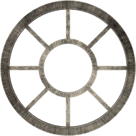 Grace Architectural Grade PVC Pierced Ceiling Medallion, Antiqued Warm Silver, 22OD X 8ID X 3/4P